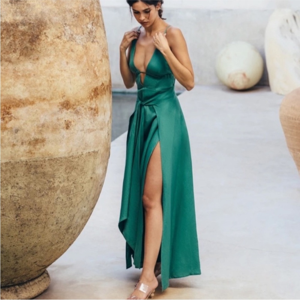 Cult Gaia Margot Dress - green